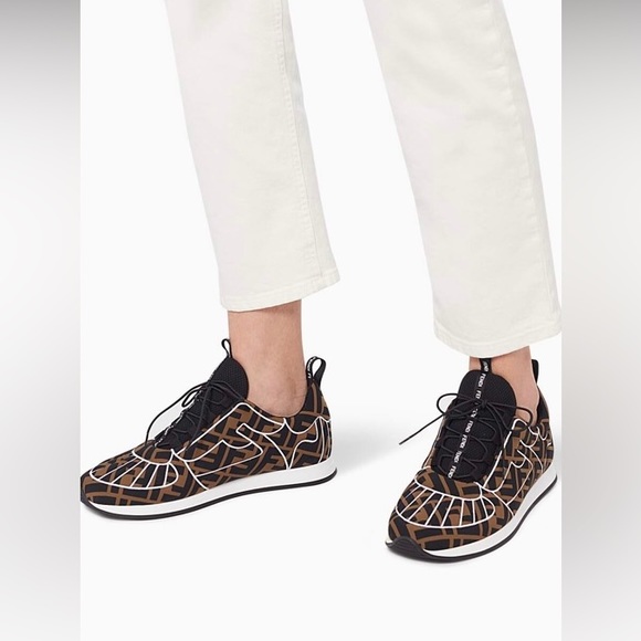 Fendi Lycra FF Sneakers Size 40 - Picture 4 of 7